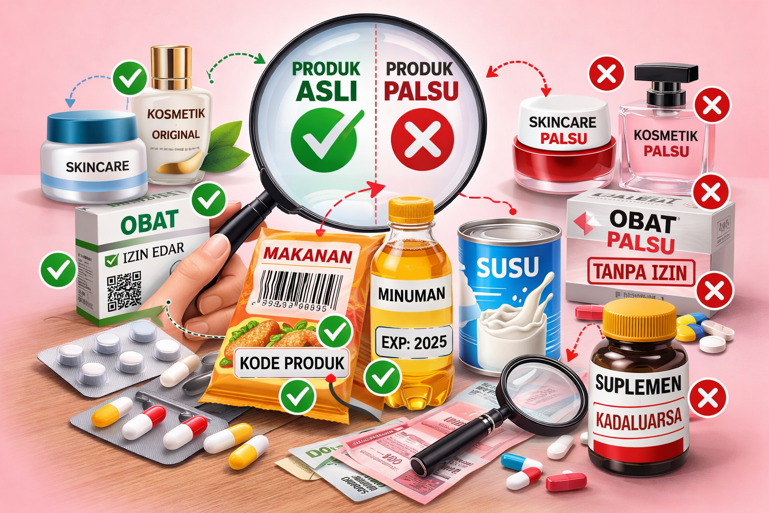 Cara Membedakan Produk Skincare, Kosmetik & Obat-Obatan Asli dan Palsu