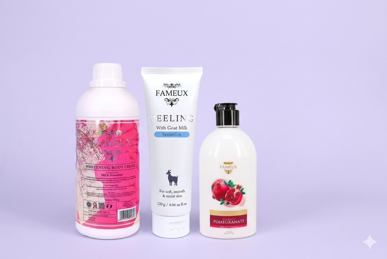 Fameux Whitening Body Cream Apakah Sudah BPOM & Cara Pakainya