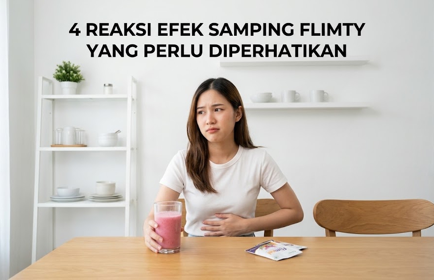 Mengetahui reaksi pencernaan dan efek samping Flimty saat pertama kali mencoba diet minuman serat.